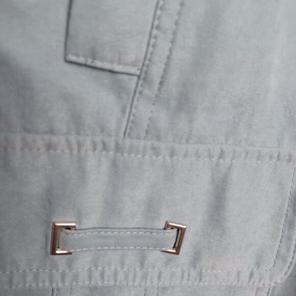 Woman's St. Johns Bay Woman's Large suede feel  Coat With Detachable Hood - Picture 6 of 9